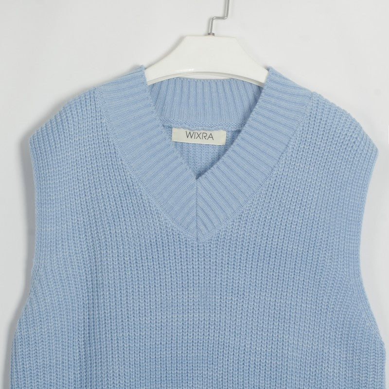 Women Sleeveless Knitted Vest