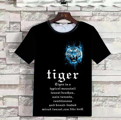 Summer 3D Animal Print Men T Shirts-STYLEGOING
