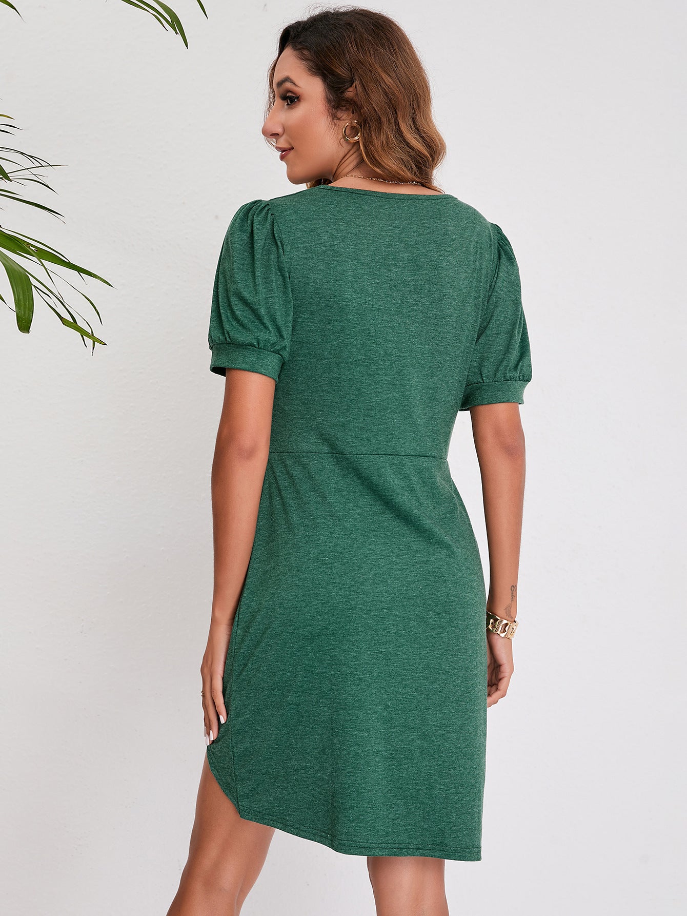 Summer Irregular Round Neck Women Dresses