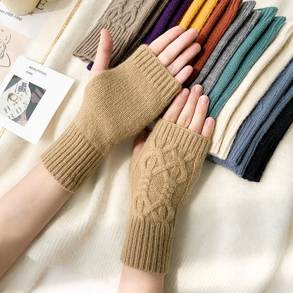 2 pairs/Set Winter Warm Knitted Gloves