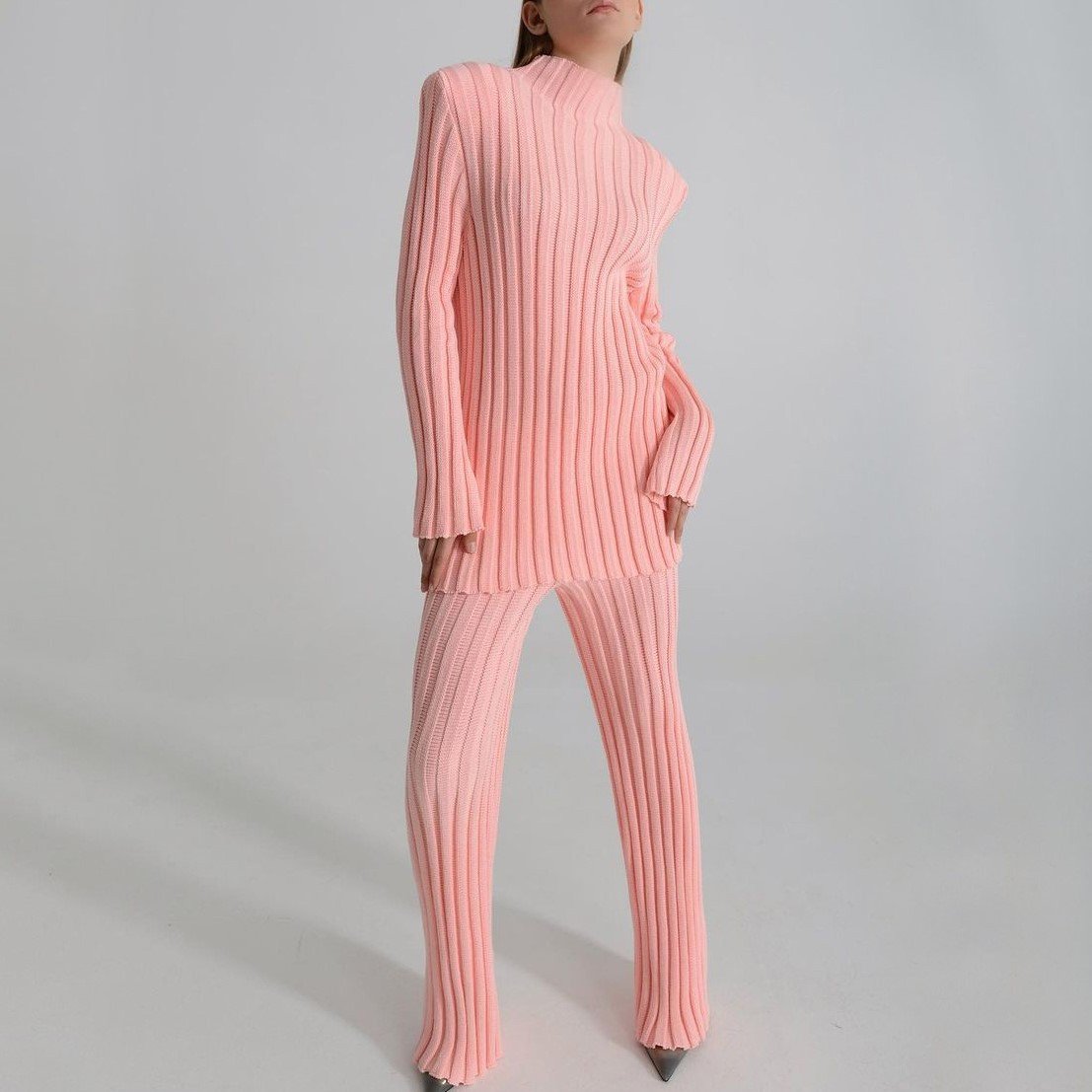 Leisure Women Knitting Two Pieces Sweater Suits