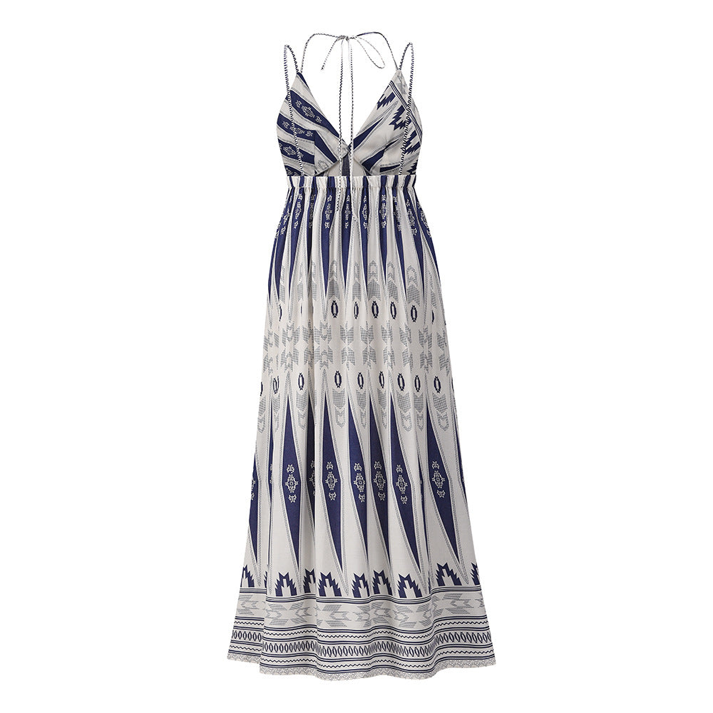 Summer Backless Sexy Long Beach Dresses