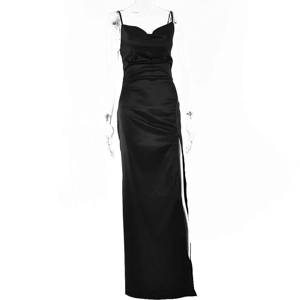 Sexy Backless Spaghetti Straps Evening Party Dresses