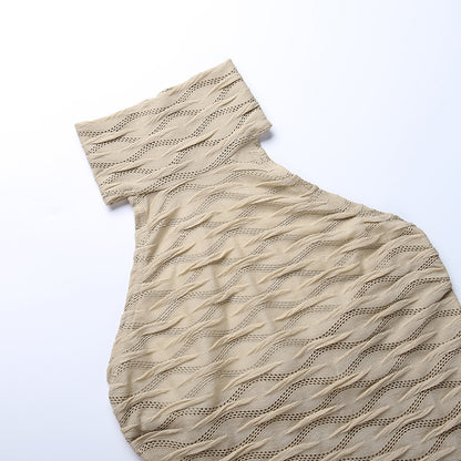 Sexy High Neck Backless Sheath Dresses
