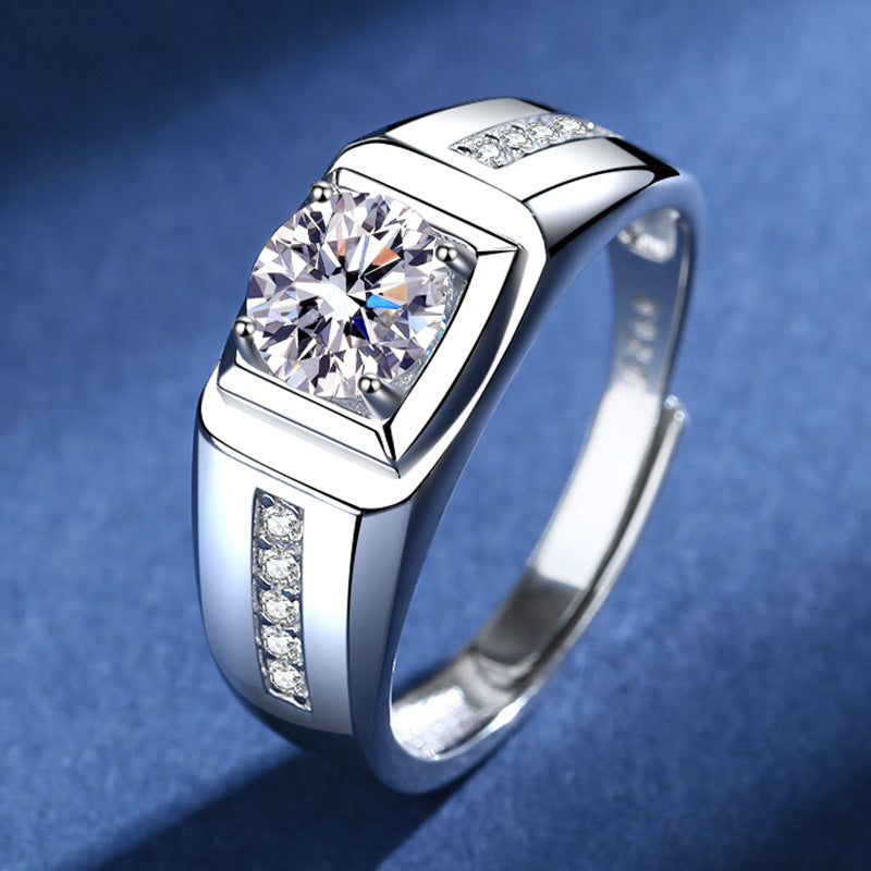 String Sliver Open End Rings for Men