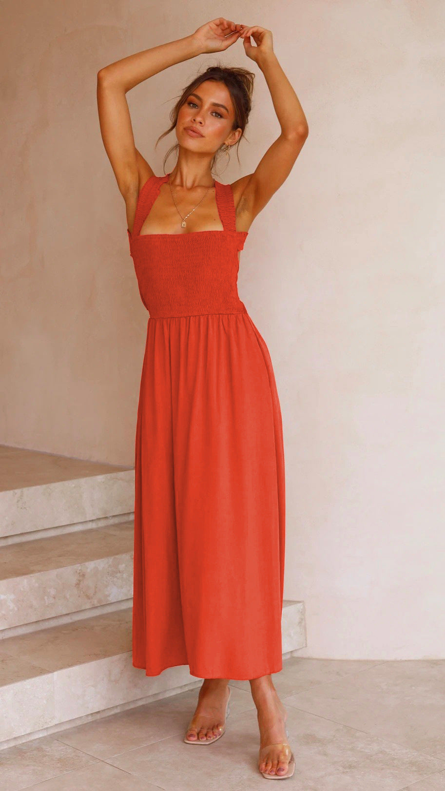 Sexy Backless Off The Shoulder Summer Linen Dresses