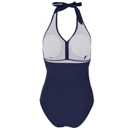 Sexy Halter Floral Print One Piece Swimwear