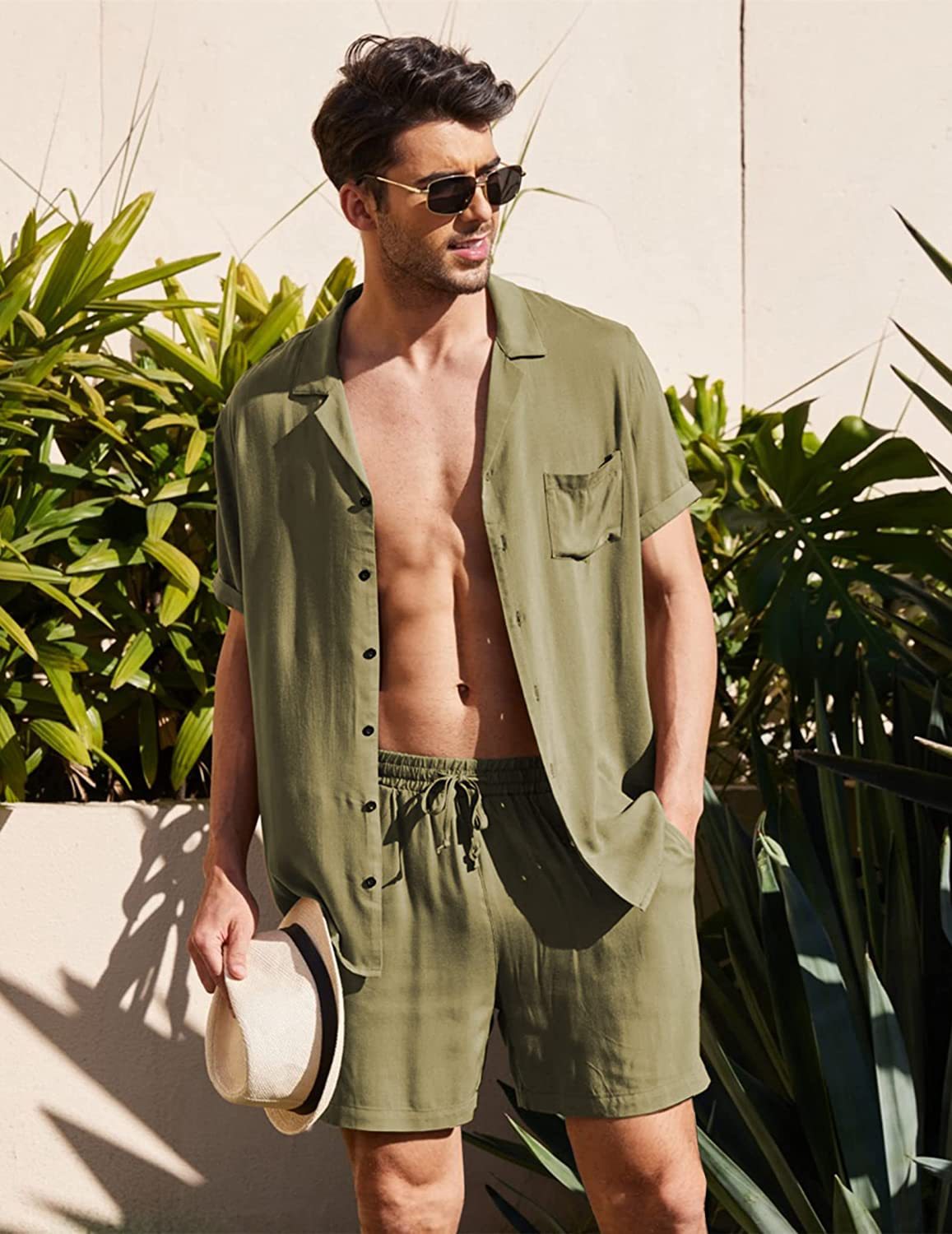 Casual Summer Men's Short Sleeves T Shirts and Shorts
