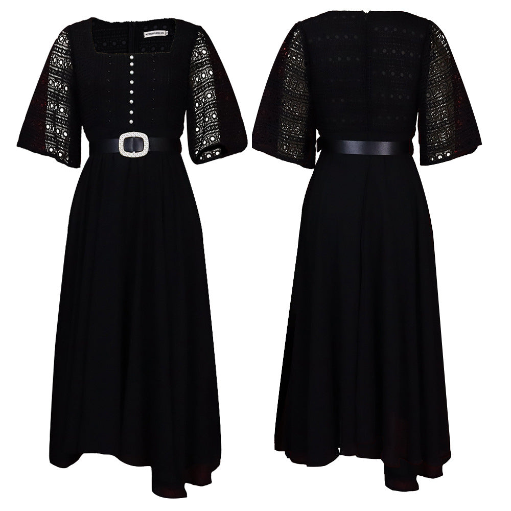 Elegant Chiffon Women Dresses with Belt