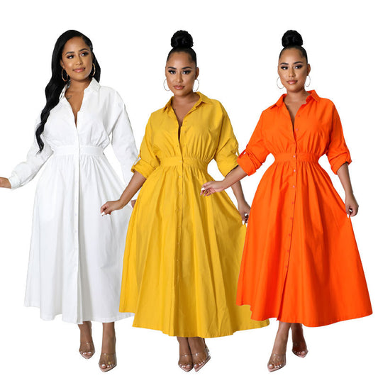 Casual Plus Sizes Shirts Dresses