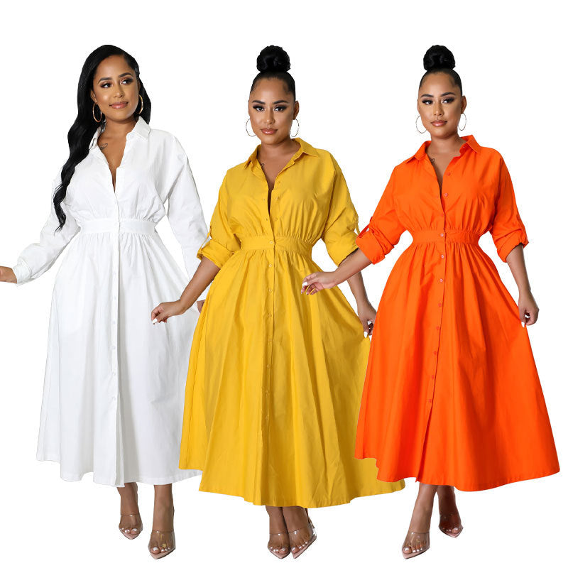 Casual Plus Sizes Shirts Dresses