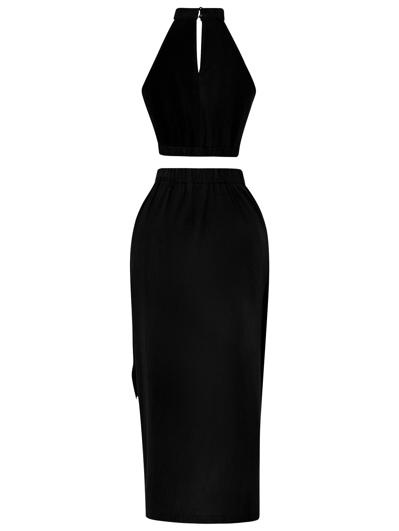 Sexy Halter Sleeves Top & Skirts Suits for Women