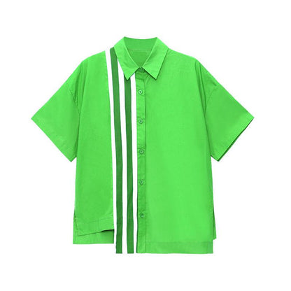 Fashon Persoanl Striped Shirts&skirts Two Pieces Sets-STYLEGOING