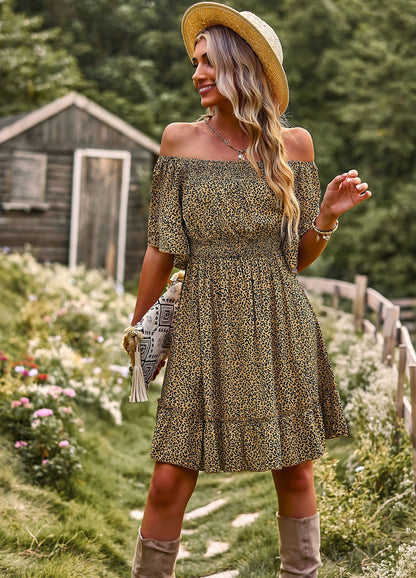 Casual Off The Shoulder A Line Dresses