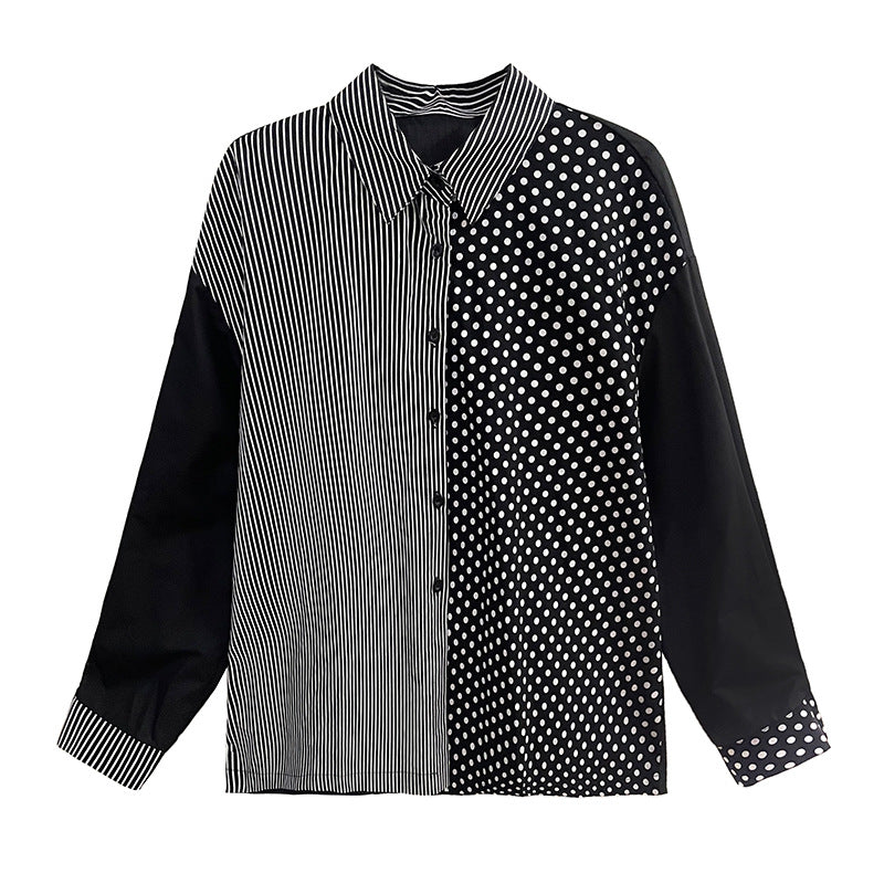 Designed Striped Shirts and Skirts 2Pcs Suit Dresses