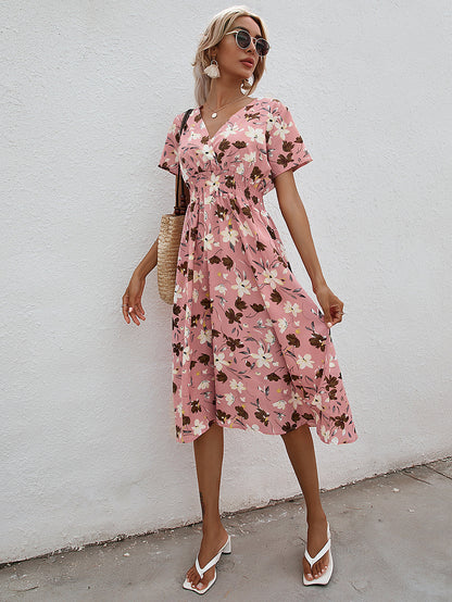 Summer Daily Short Sleeves Sun Dresses