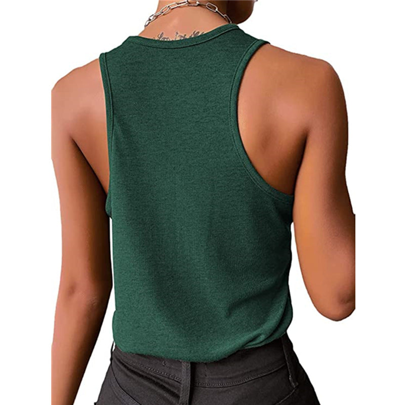 Casual Summer Sleeveless Crop Tops for Women