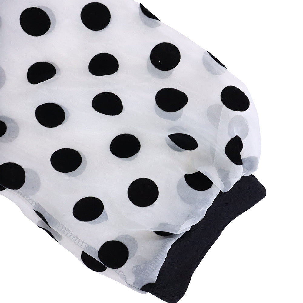 Fashion Polka Dot Tulle Women Dresses