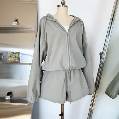 Casual Sports Women Sun Proof Summer 2pcs Out Suits