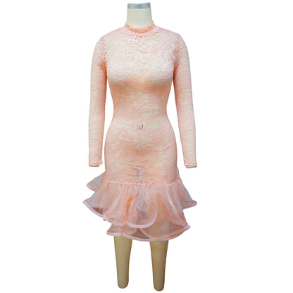 Sexy Lace Hollow Out Night Party Dresses