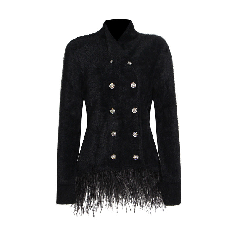 Designed Tassels Short Women Coats