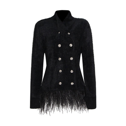 Designed Tassels Short Women Coats