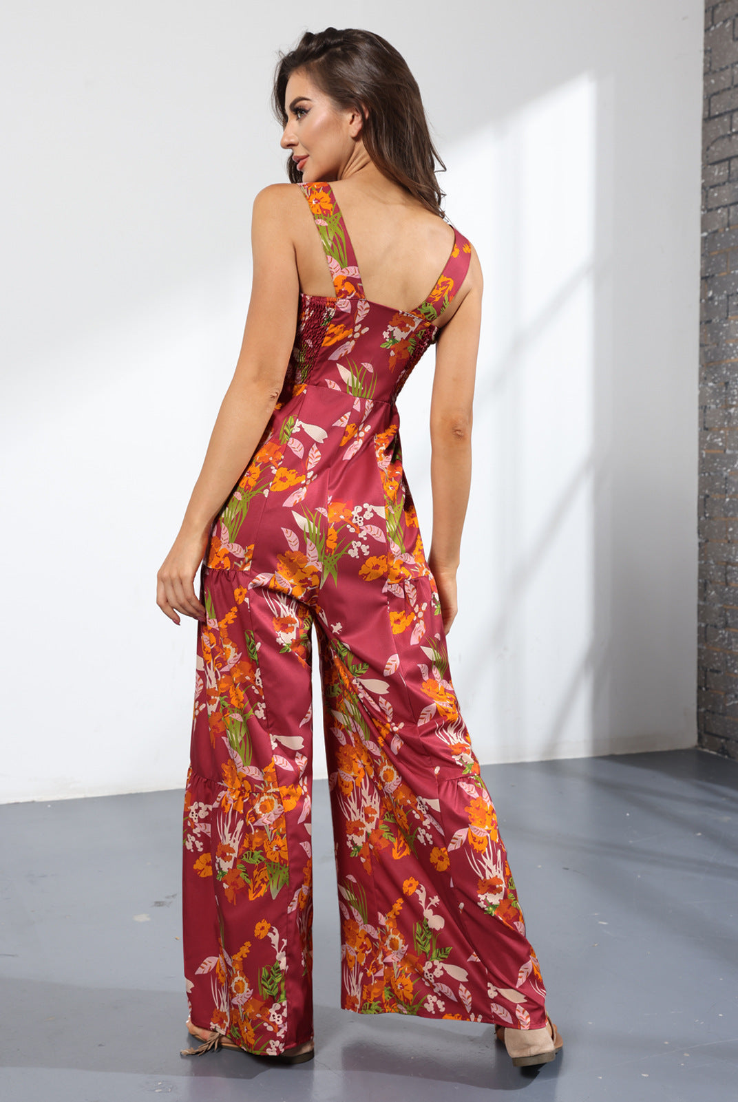 Casual High Waist Women Wide Legs Jumpsuits