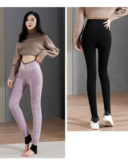 Winter Warm Velvet High Waist Pants Leggings