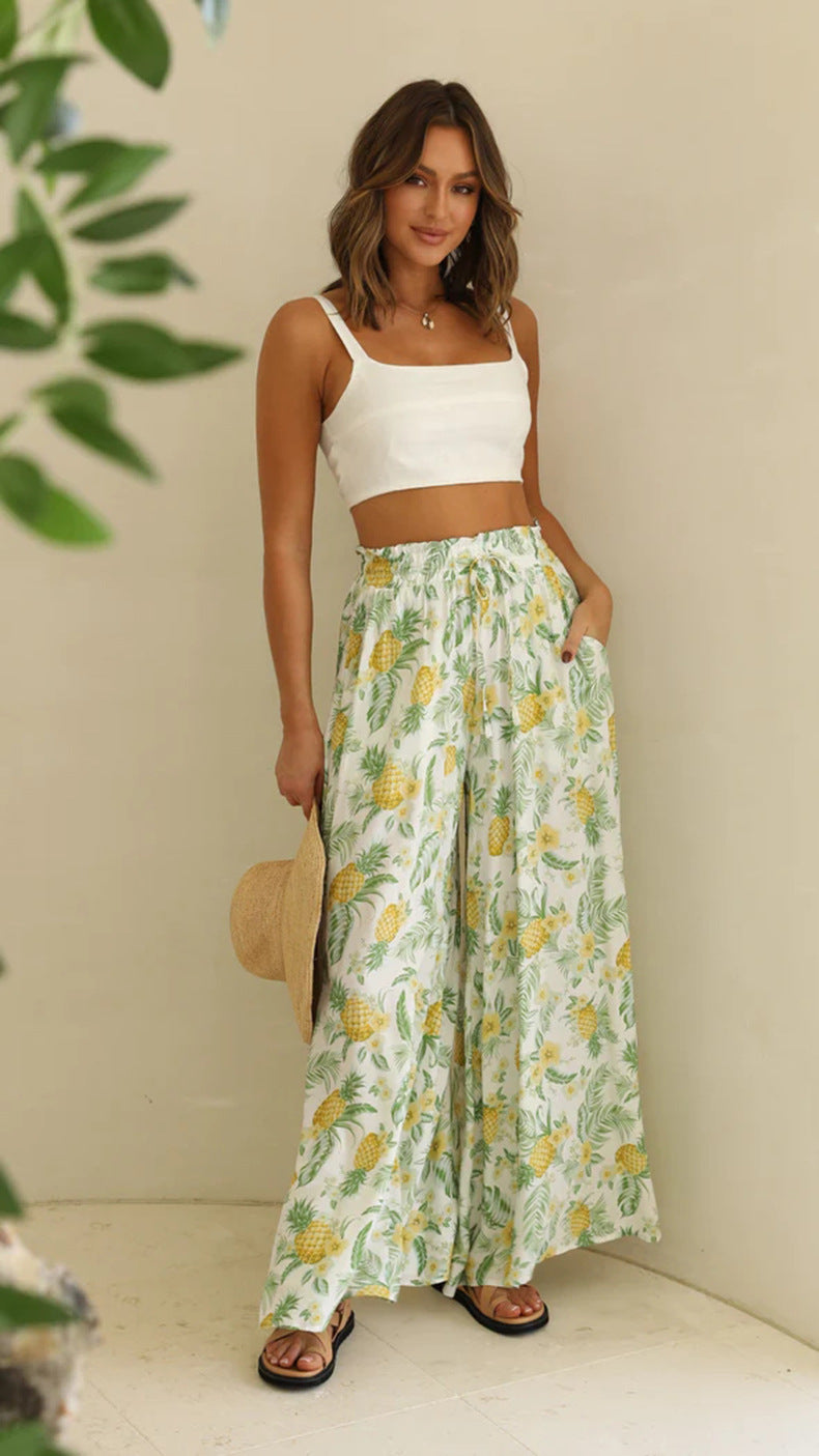 Casual Summer Wide Legs Long Pants for Women
