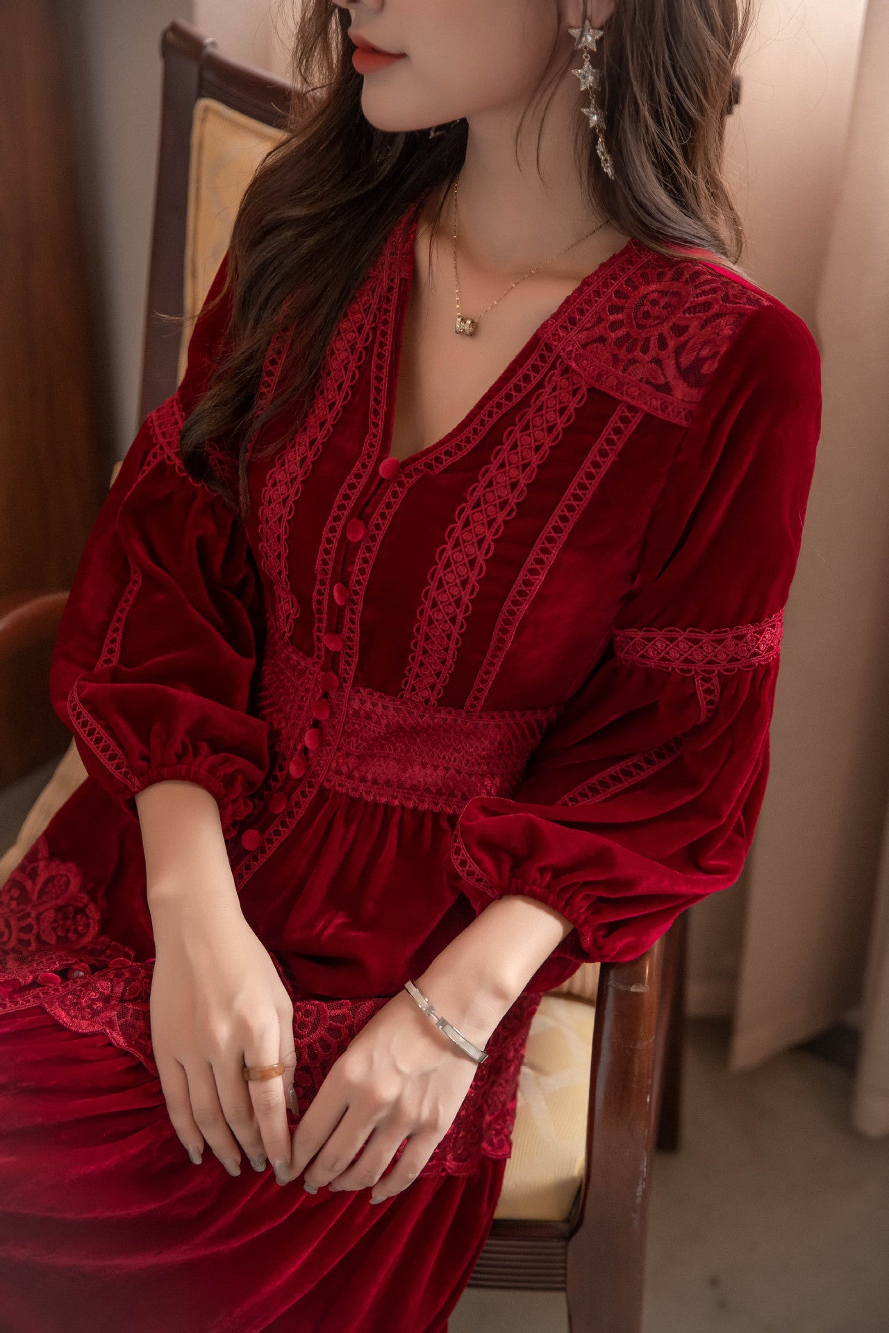 Vintage Long Sleeves Winter Dresses