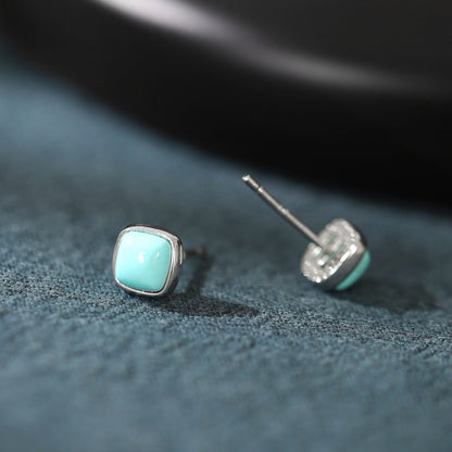 Cute Agate Serlign Sliver Earring Stud for Women