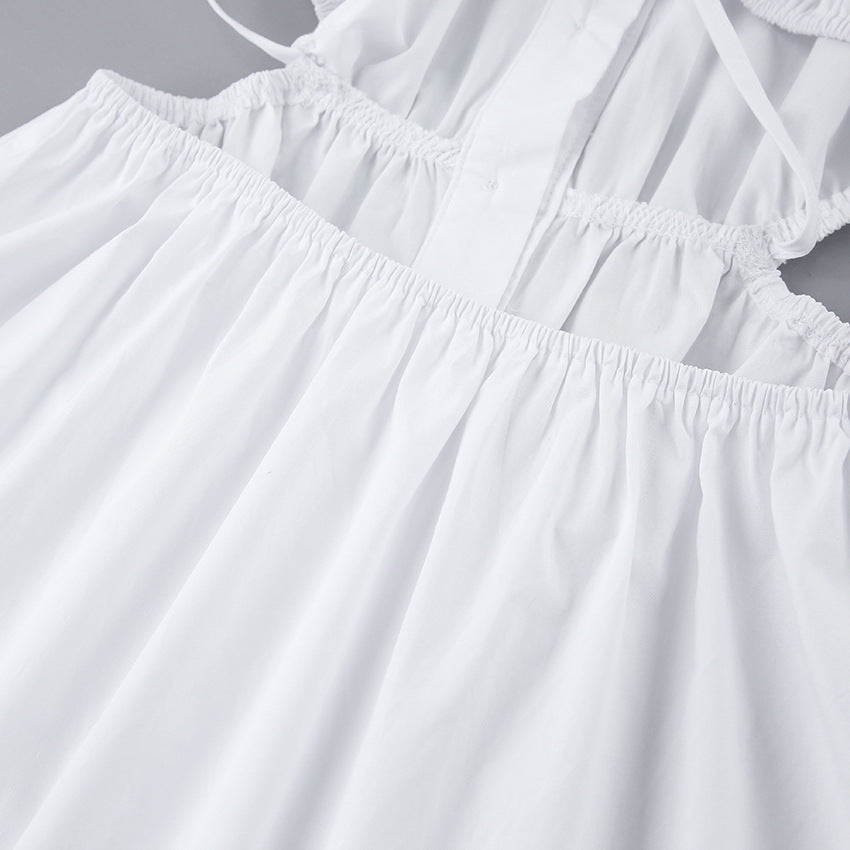 Sexy Waist Baring Long Sleeves Women Short Shirts Dresses