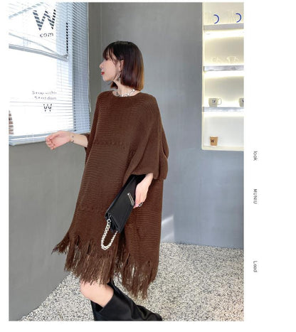 Irregular Women Batwing Casual Fall Short Knitting Dresses
