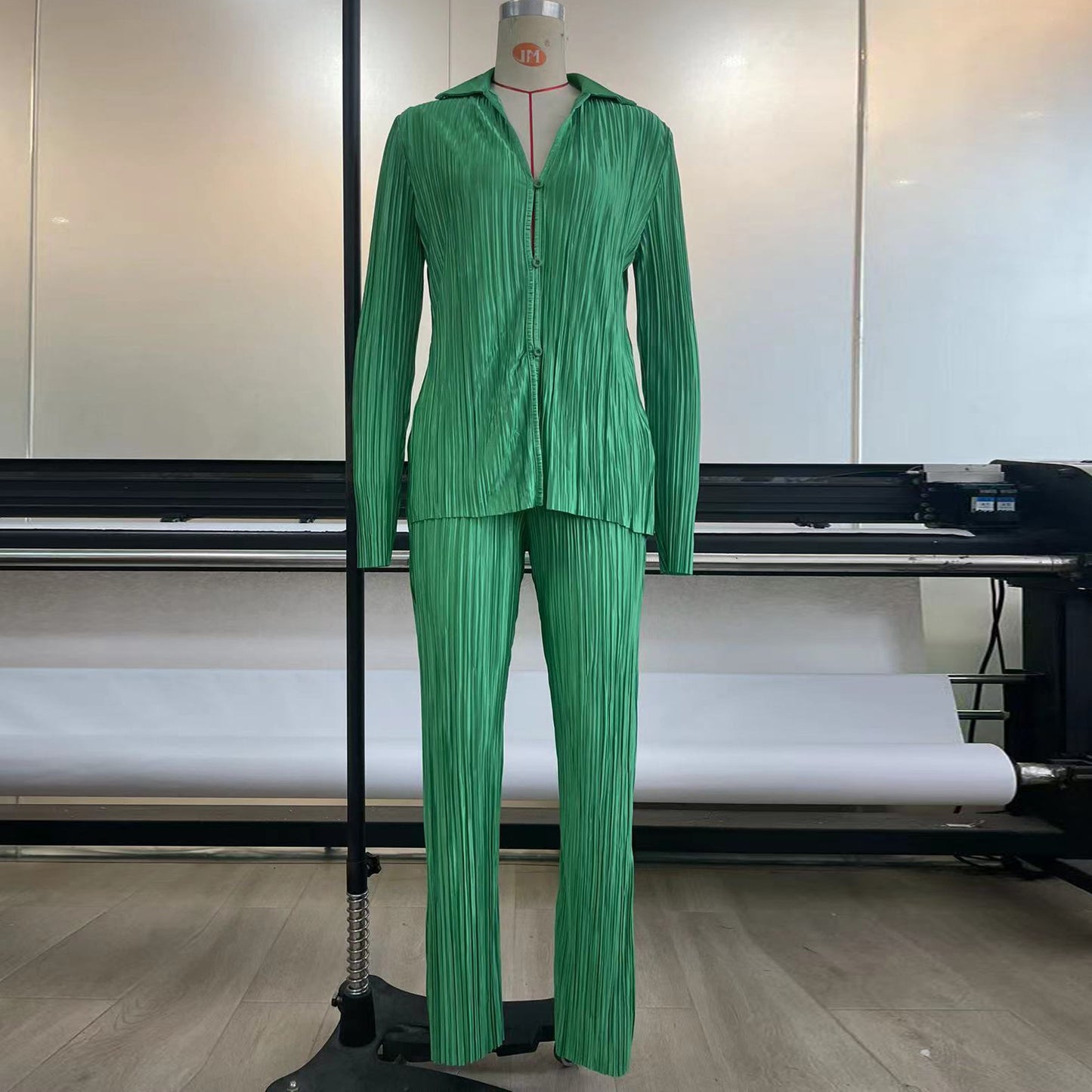 Casual Summer Long Sleeves Shirts and Pants Sleepwear