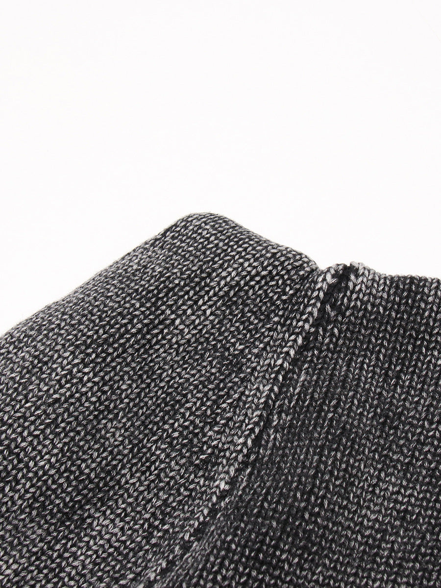 Designed Round Neck Two Pieces Knitted Sweaters