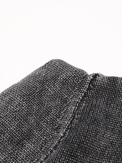 Designed Round Neck Two Pieces Knitted Sweaters