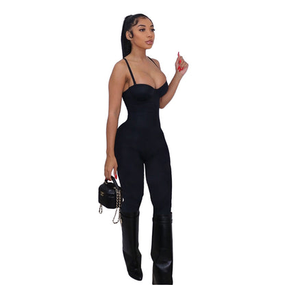 Sexy High Waist Casual Women Sports Jumpsuits