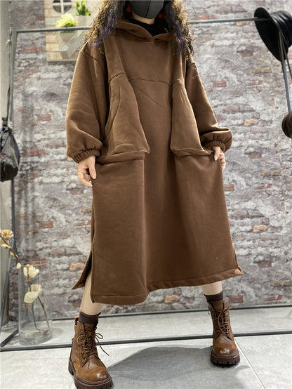Winter Velvet Plus Sizes Women Cozy Long Dresses