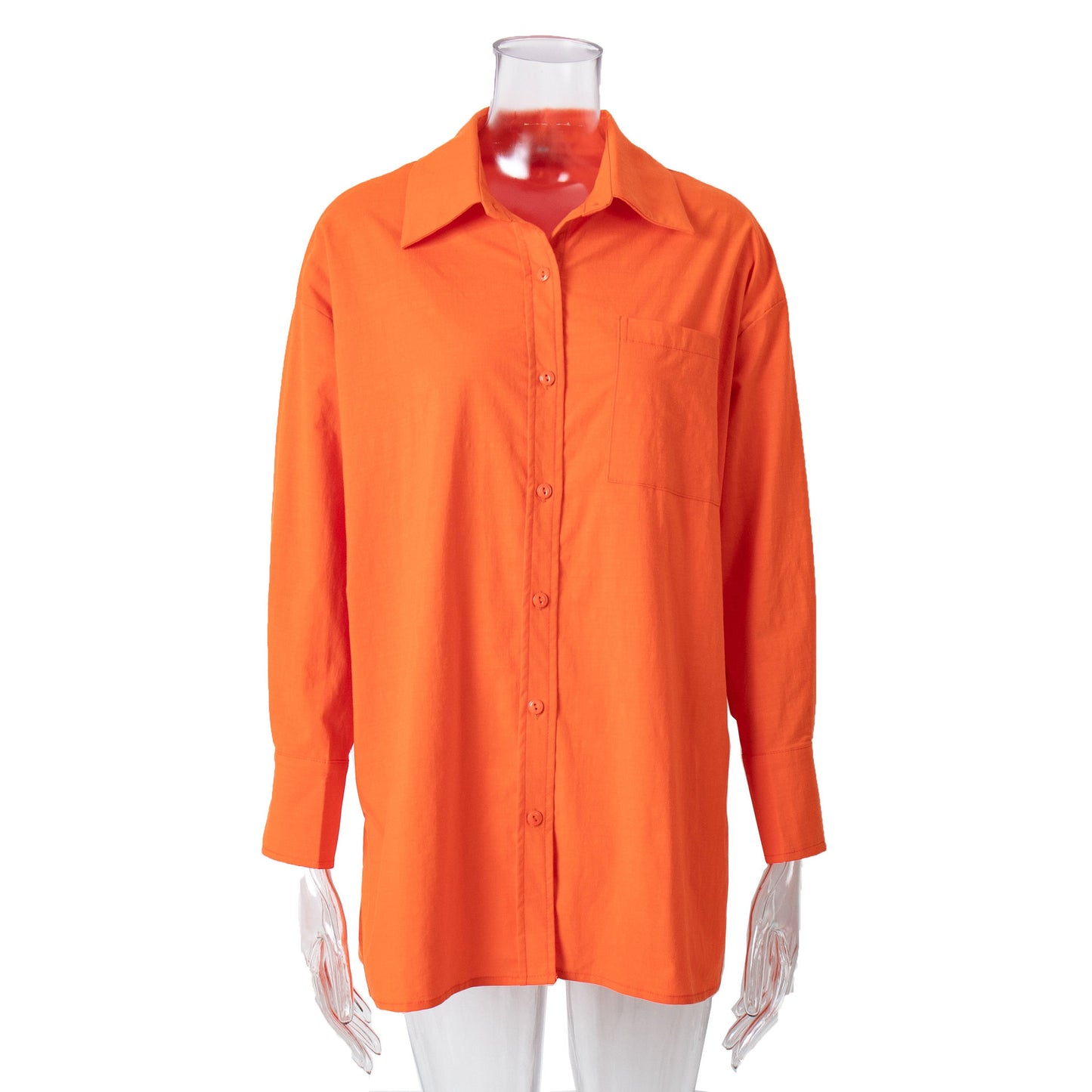 Casual Long Sleeves Shirts and Wide Legs Pants Suits