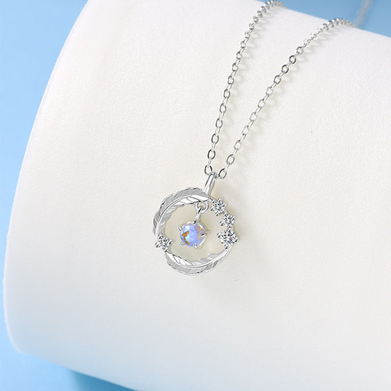Feather Design Sterling Sliver Necklace