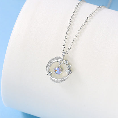 Feather Design Sterling Sliver Necklace