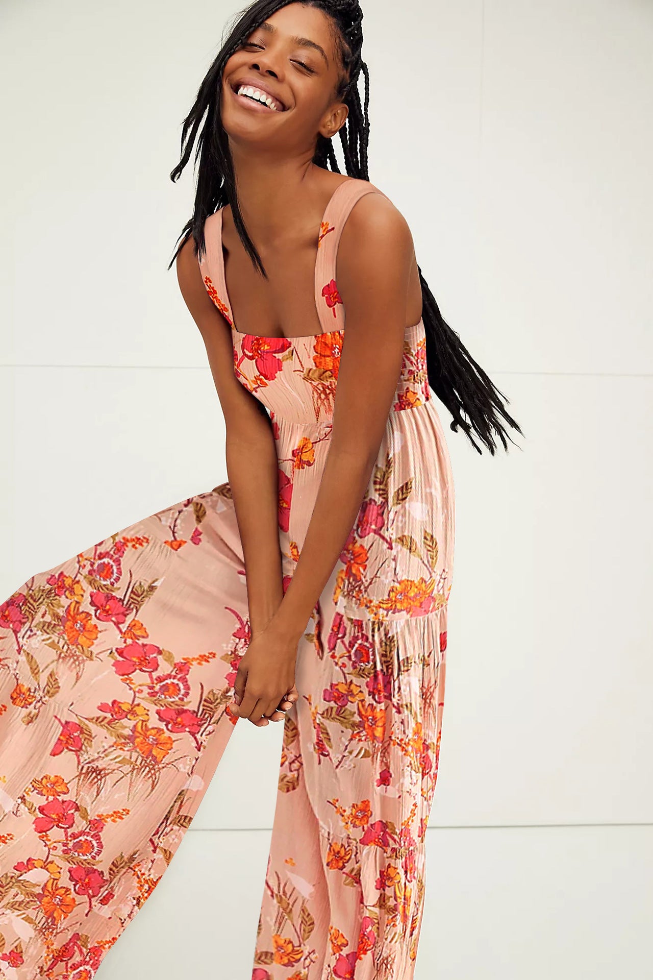 Casual High Waist Women Wide Legs Jumpsuits