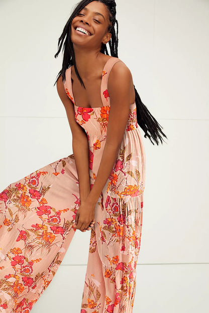 Casual High Waist Women Wide Legs Jumpsuits
