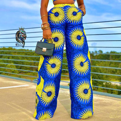 Casual High Waist Women Straight Pants