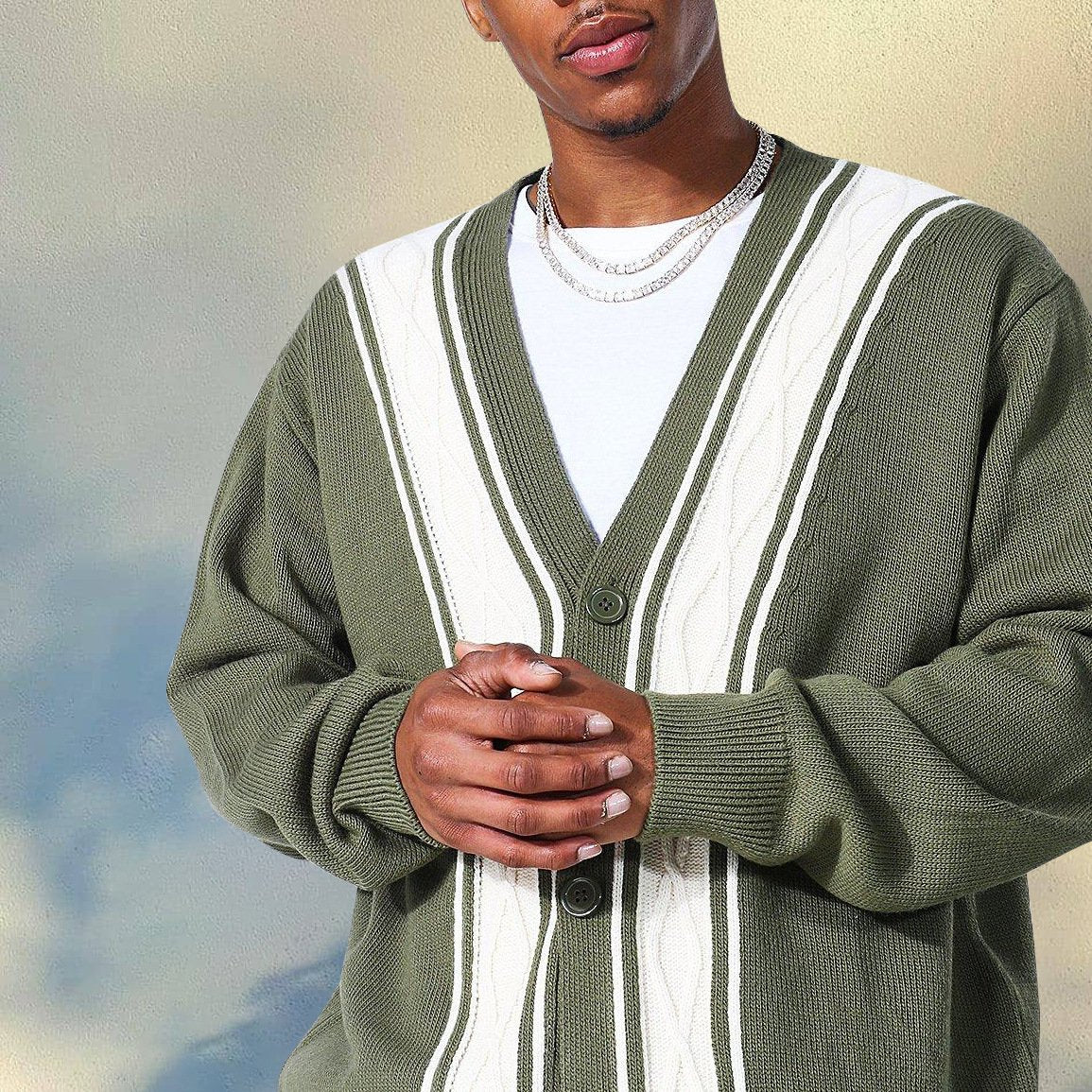 Casual Men Knitting Fall Cardigan Sweaters-STYLEGOING