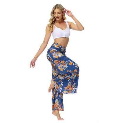 Casual Dyed Trumpet Pants for Women
