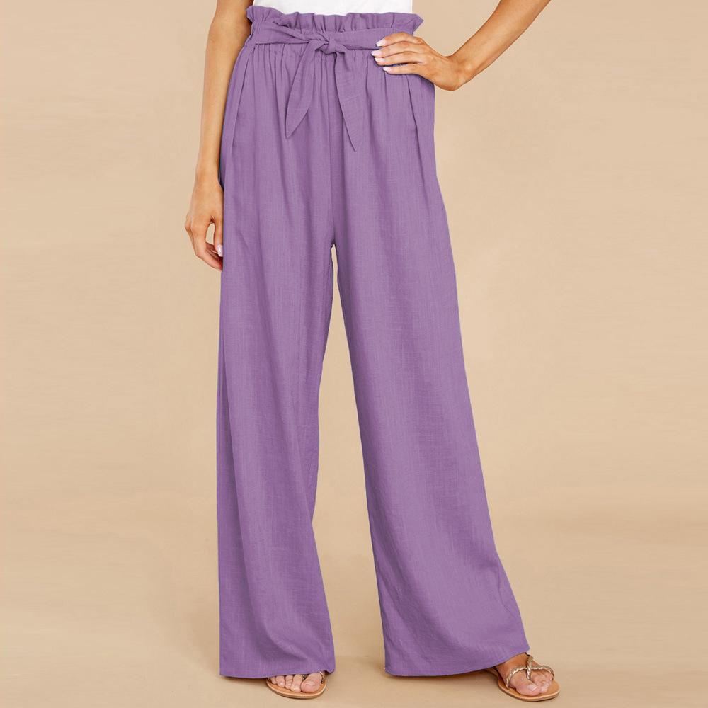 Casual Women Linen Long Pants--Free Shipping at meselling99