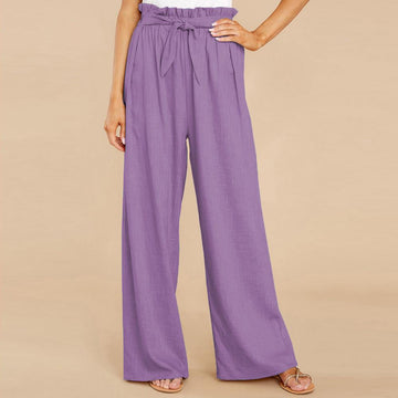 Casual Women Linen Long Pants--Free Shipping at meselling99