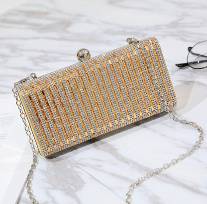 Women Diamond Mounted Evening Party Crossbody Shoulder Bags