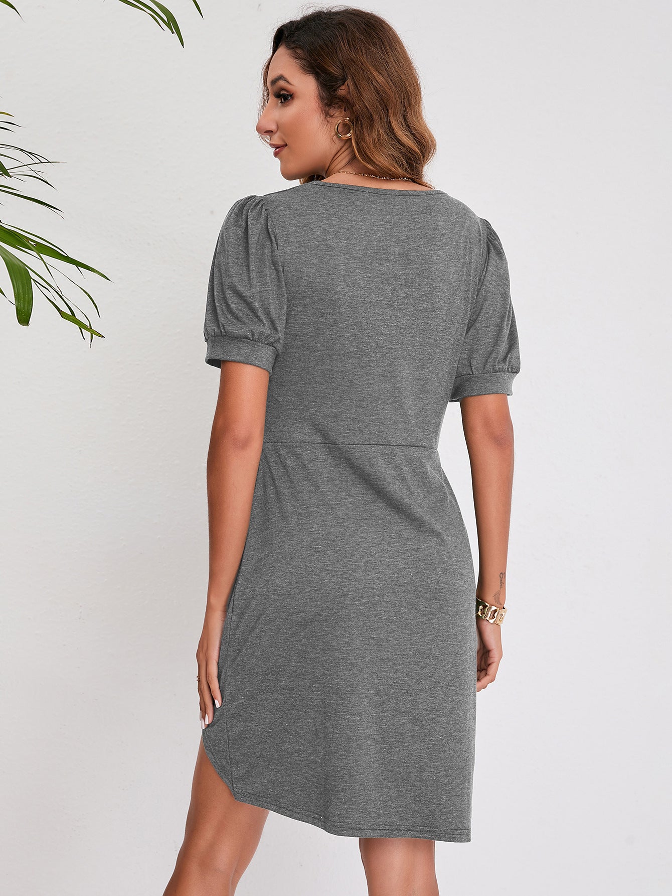 Summer Irregular Round Neck Women Dresses